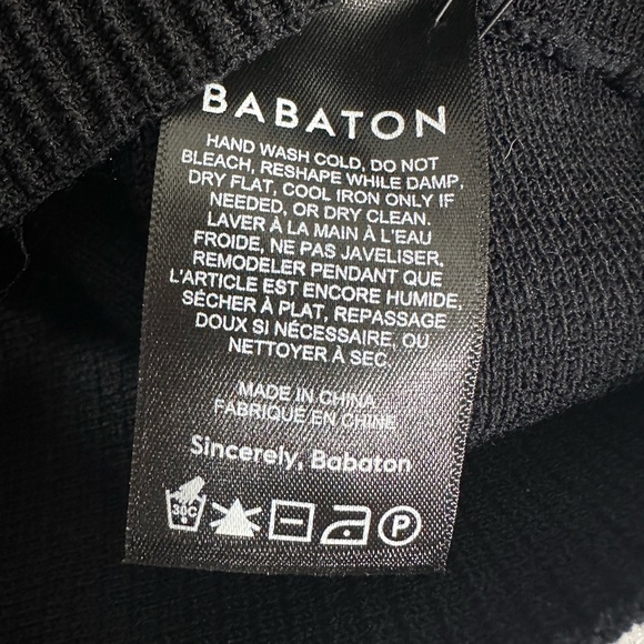 Babaton Aritzia Black Sculpt Knit Criss Cross Crop Tank Top Sz Small S Chic - Picture 5 of 6